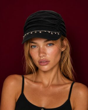 Midnight Star Ruched Cap