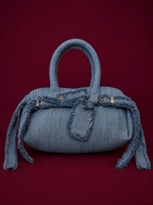 Frayed Denim Handbag