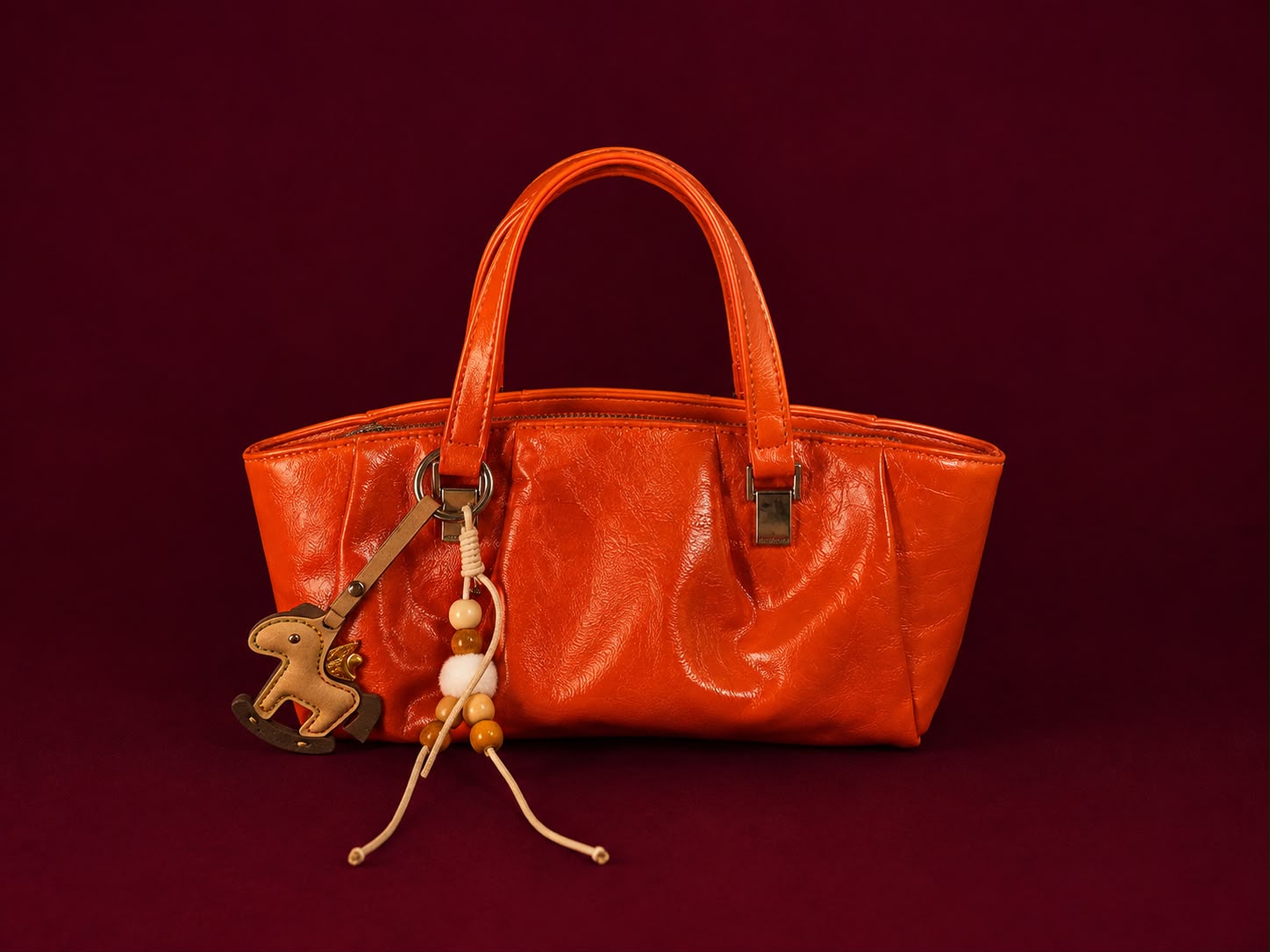 Orange Charm Handbag