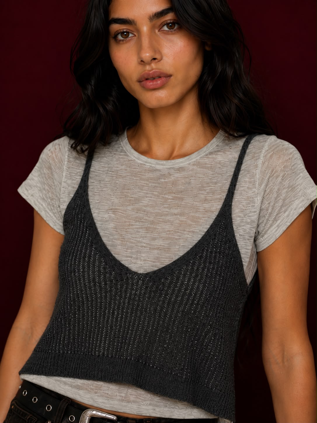 Layered Knit Tee